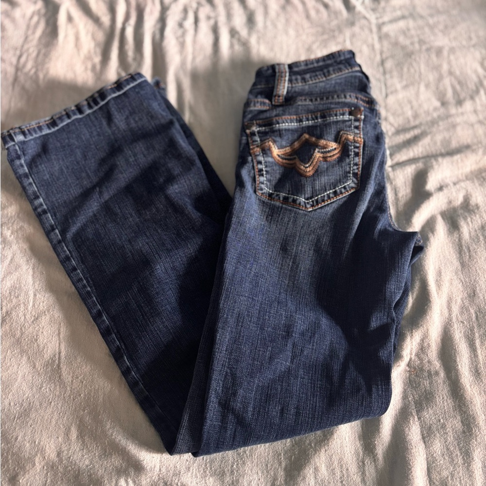 Shyanne Bootcut Jeans Womens 26 Blue Medium Wash Low Rise Stretch Denim